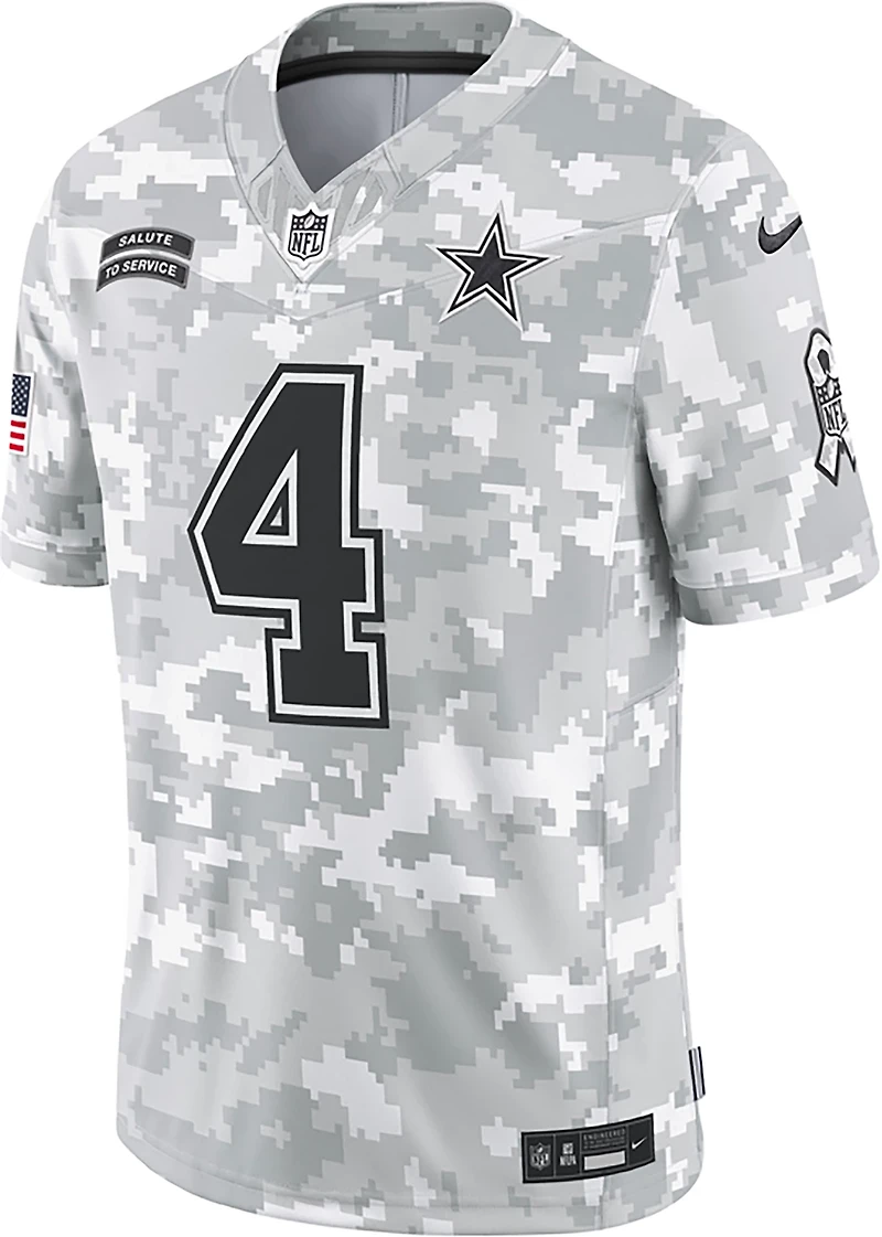 Nike Men's Dallas Cowboys Dak Prescott Salute to Service Limited Jersey