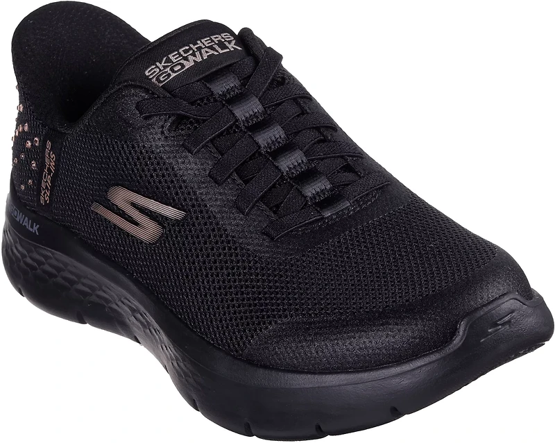 SKECHERS Women's Go Walk Flex Rhinestone Shoes