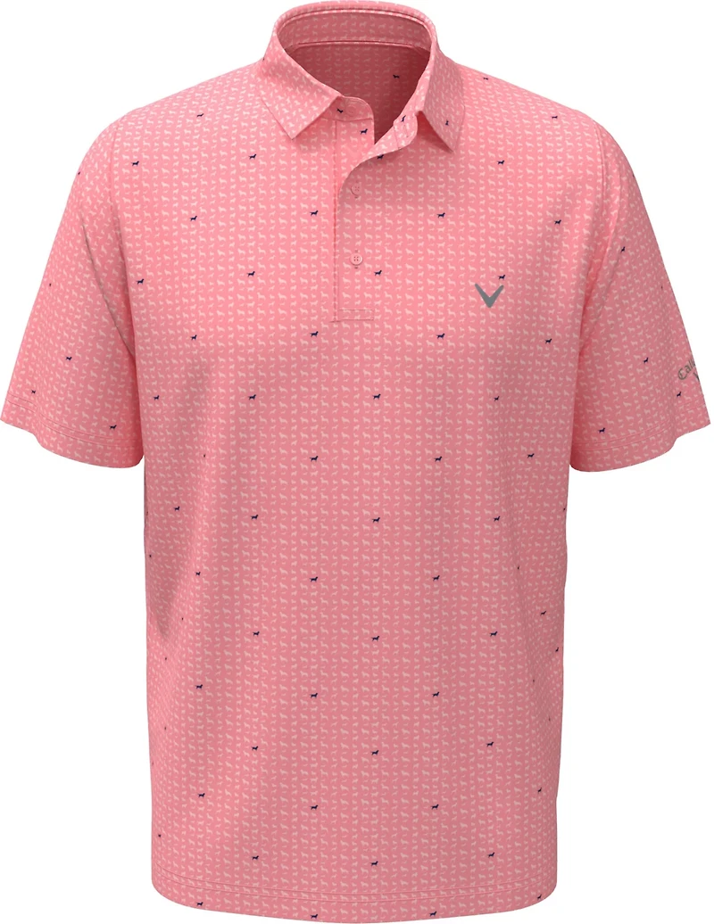 Callaway Men's Doggy Print Polo Shirt