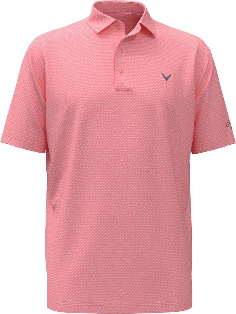 Callaway Boys' Chevron Jacquard Printed Polo Shirt