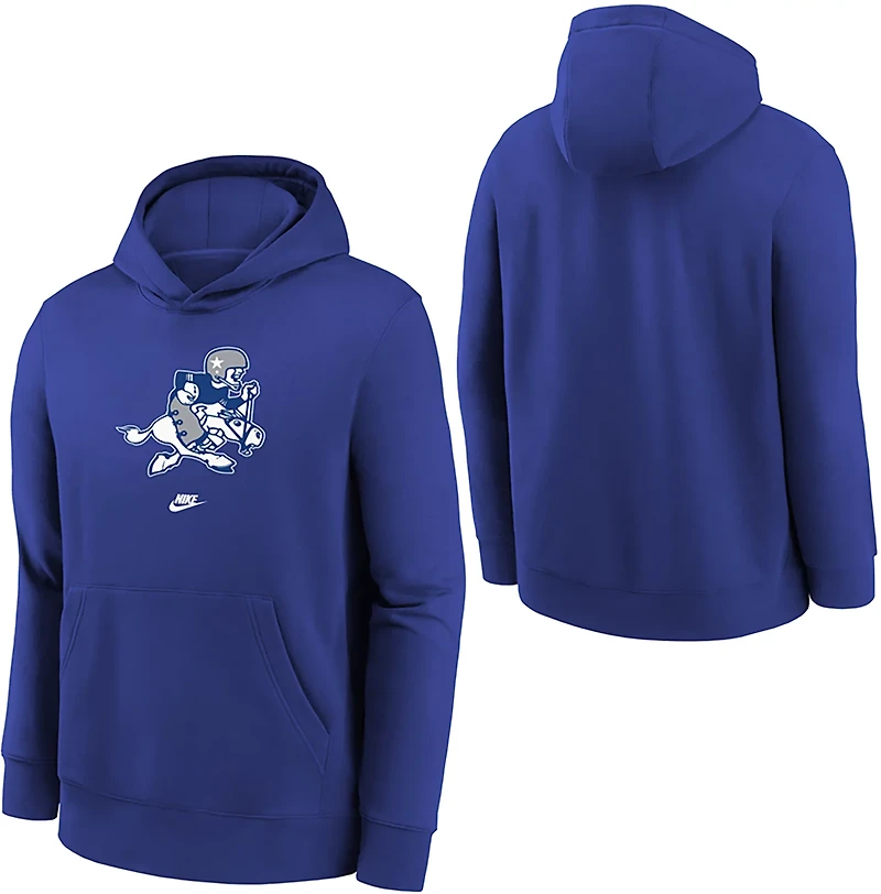 Nike Kids' Dallas Cowboys Club Fleece Logo Hoodie
