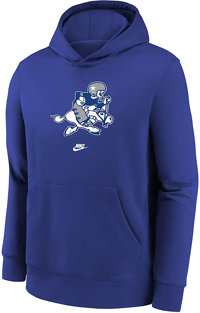 Nike Kids' Dallas Cowboys Club Fleece Logo Hoodie