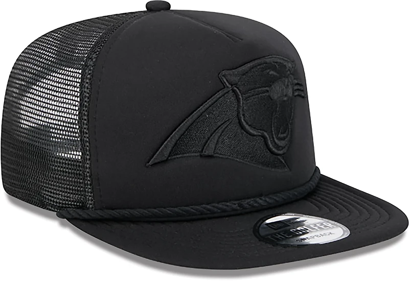 New Era Golfer Trucker Black on Black Panthers Cap