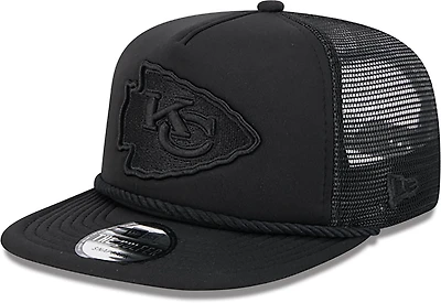 New Era Golfer Trucker Black on Black Chiefs Cap
