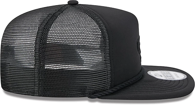 New Era Golfer Trucker Black on Black Saints Cap