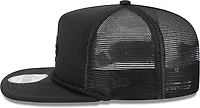 New Era Golfer Trucker Black on Black Saints Cap