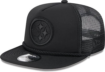 New Era Golfer Trucker Black Steelers Cap