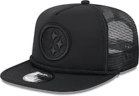 New Era Golfer Trucker Black Steelers Cap