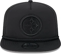 New Era Golfer Trucker Black Steelers Cap