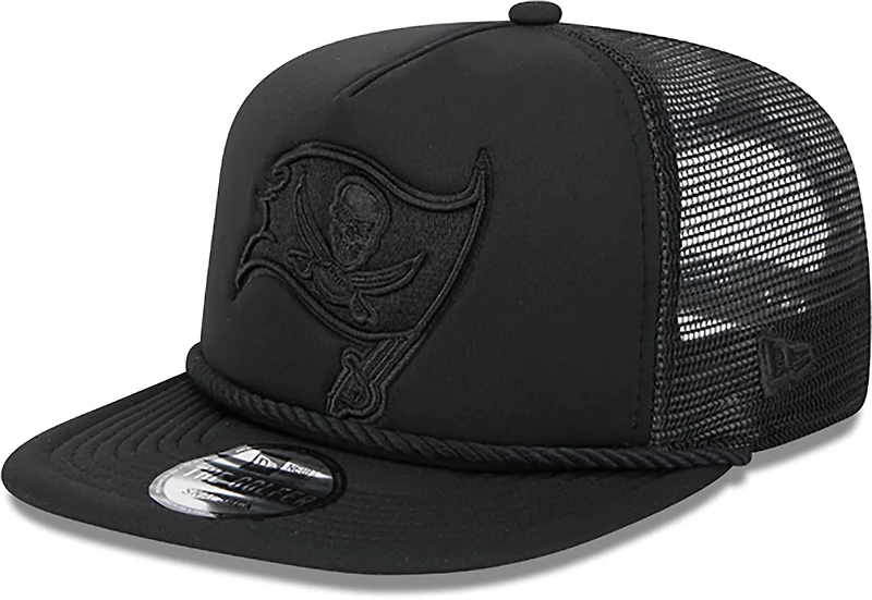 New Era Golfer Trucker Black Buccaneers Cap