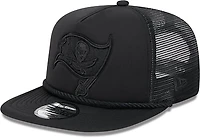 New Era Golfer Trucker Black Buccaneers Cap