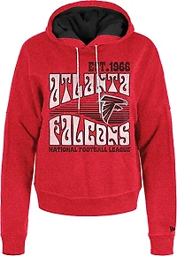 New Era Women's Falcons Boxy Pullover Fleece Hoodie