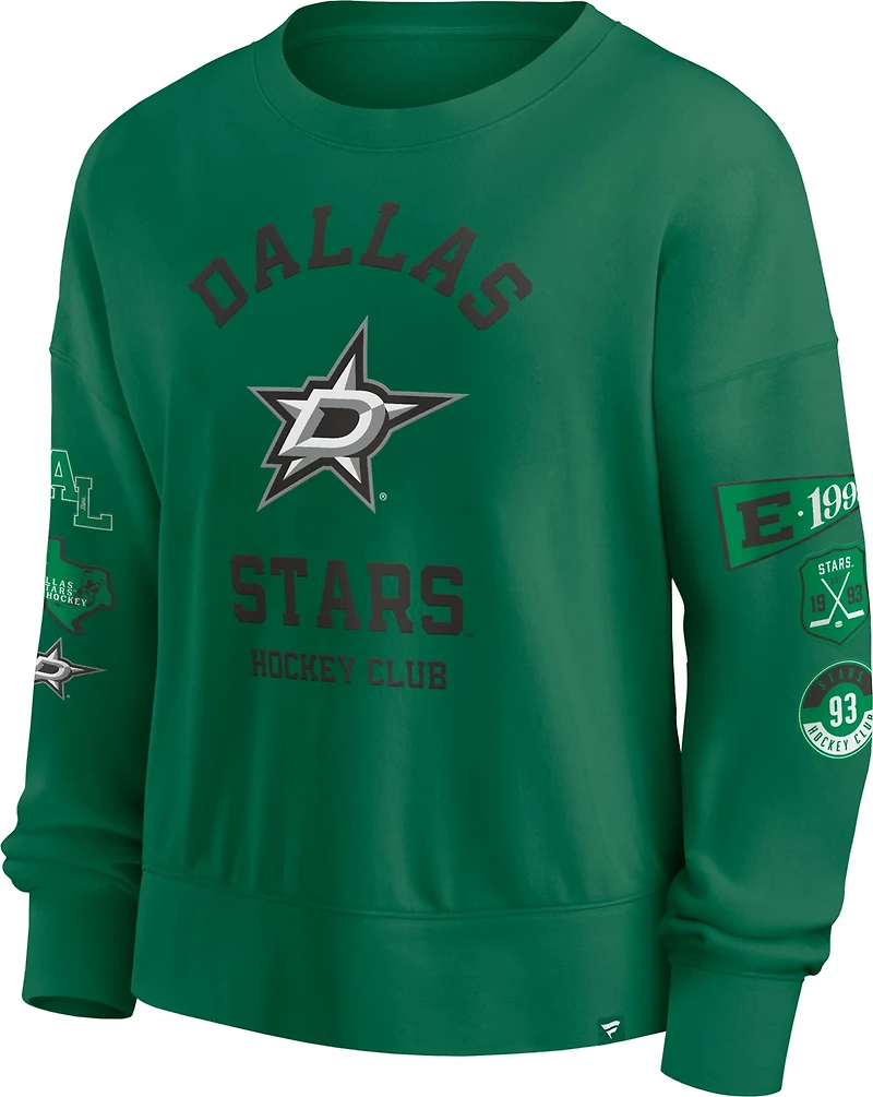 Fanatics Women's Dallas Stars Go Team Long Sleeve Crewneck Sweatshirt