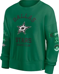 Fanatics Women's Dallas Stars Go Team Long Sleeve Crewneck Sweatshirt