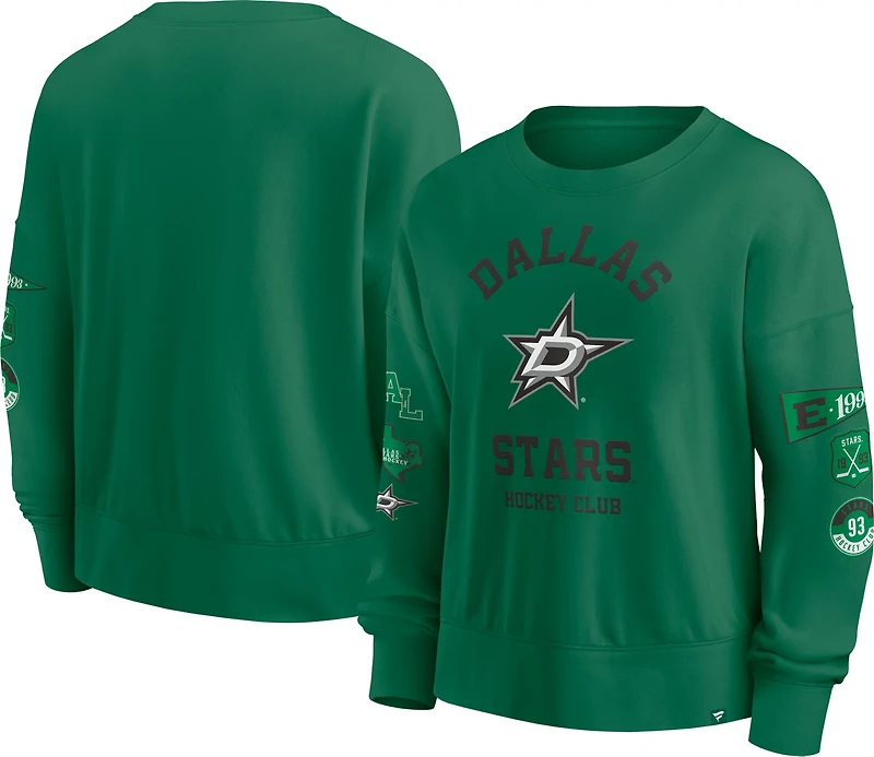Fanatics Women's Dallas Stars Go Team Long Sleeve Crewneck Sweatshirt