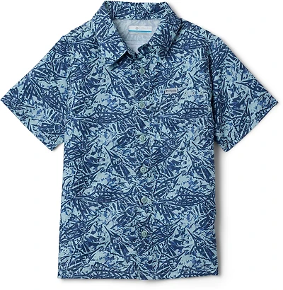 Columbia Boys’ PFG Slack Tide Camp Button-Down Graphic Shirt