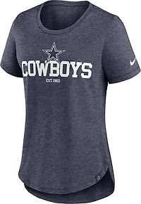 Nike Women's Dallas Cowboys Triblend Fashion T-shirt