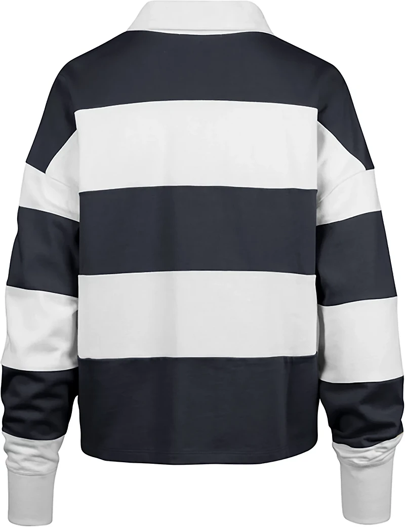 '47 Women's Dallas Cowboys Hall Raven Rugby Current Long Sleeve Polo Shirt