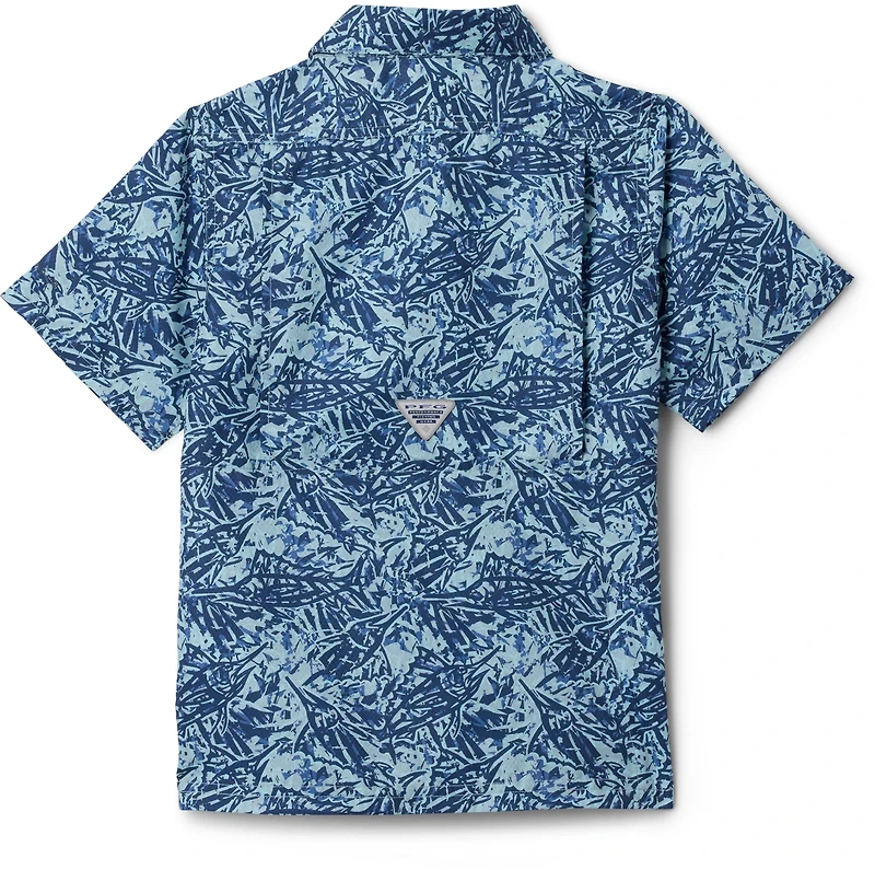 Columbia Boys’ PFG Slack Tide Camp Button-Down Graphic Shirt