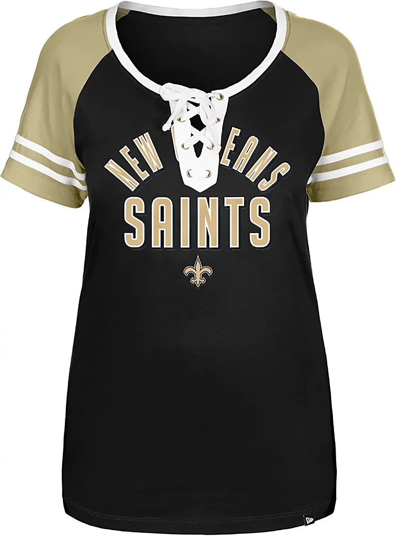 New Era Women's Saints Lace Scoop T-shirt