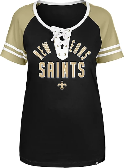 New Era Women's Saints Lace Scoop T-shirt