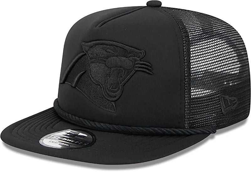 New Era Golfer Trucker Black on Black Panthers Cap