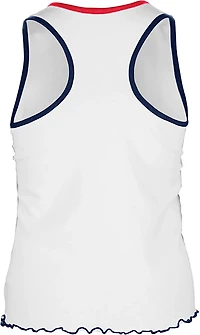 New Era Women's Atlanta Braves V-notch Lettuce Hem Tank Top