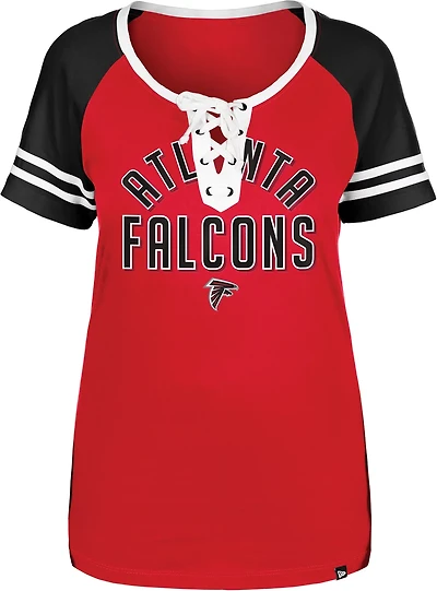 New Era Women's Falcons Lace Scoop T-shirt