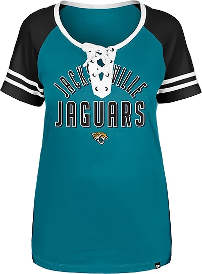 New Era Women's Jaguars Lace Scoop T-shirt