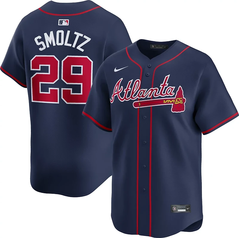 Nike Men's Atlanta Braves John Smoltz Limited Name and Number Alternate Jersey