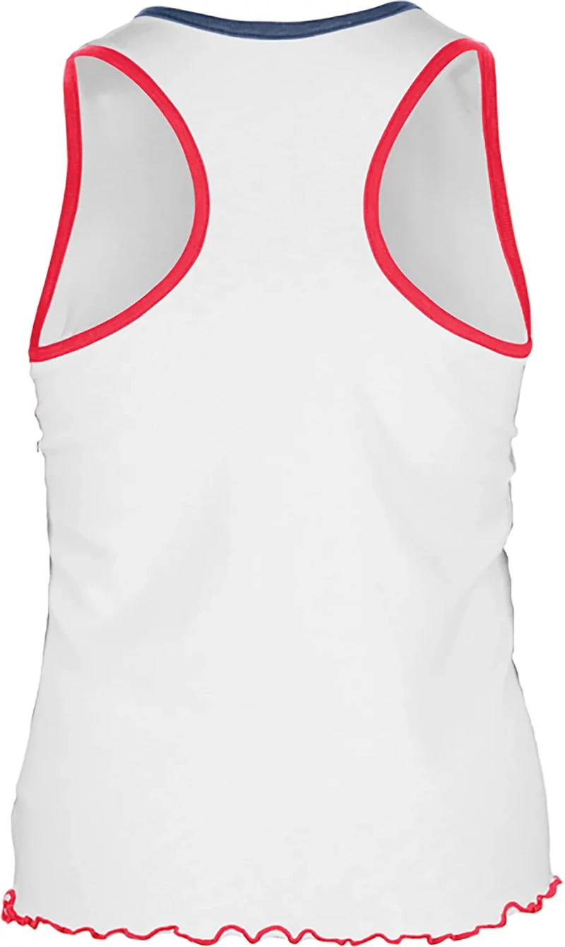 New Era Women's St. Louis Cardinals V-Notch Lettuce Hem Tank Top