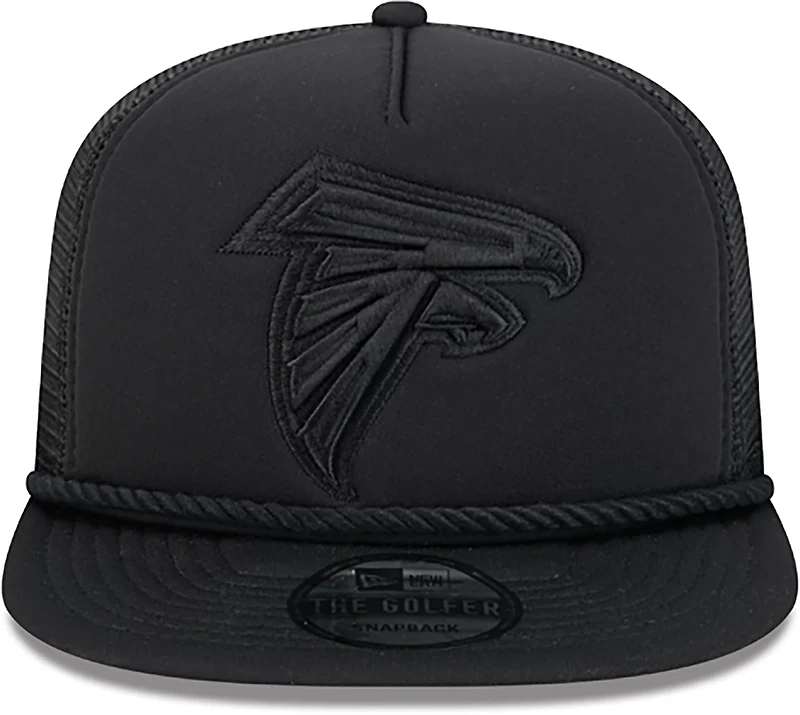 New Era Golfer Trucker Black on Black Falcons Cap
