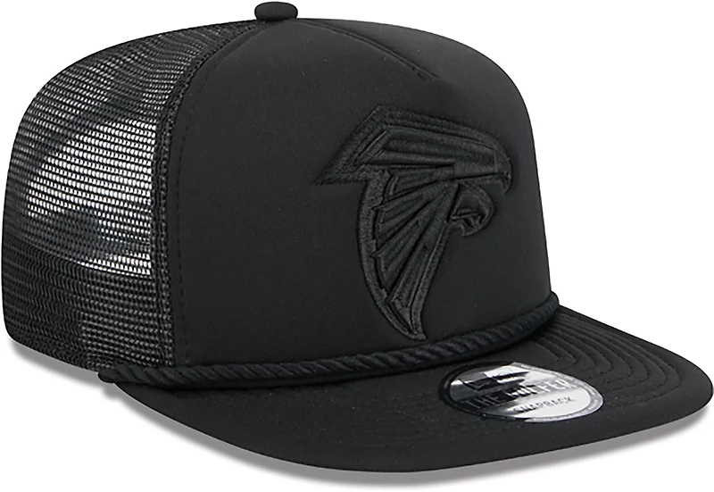 New Era Golfer Trucker Black on Black Falcons Cap