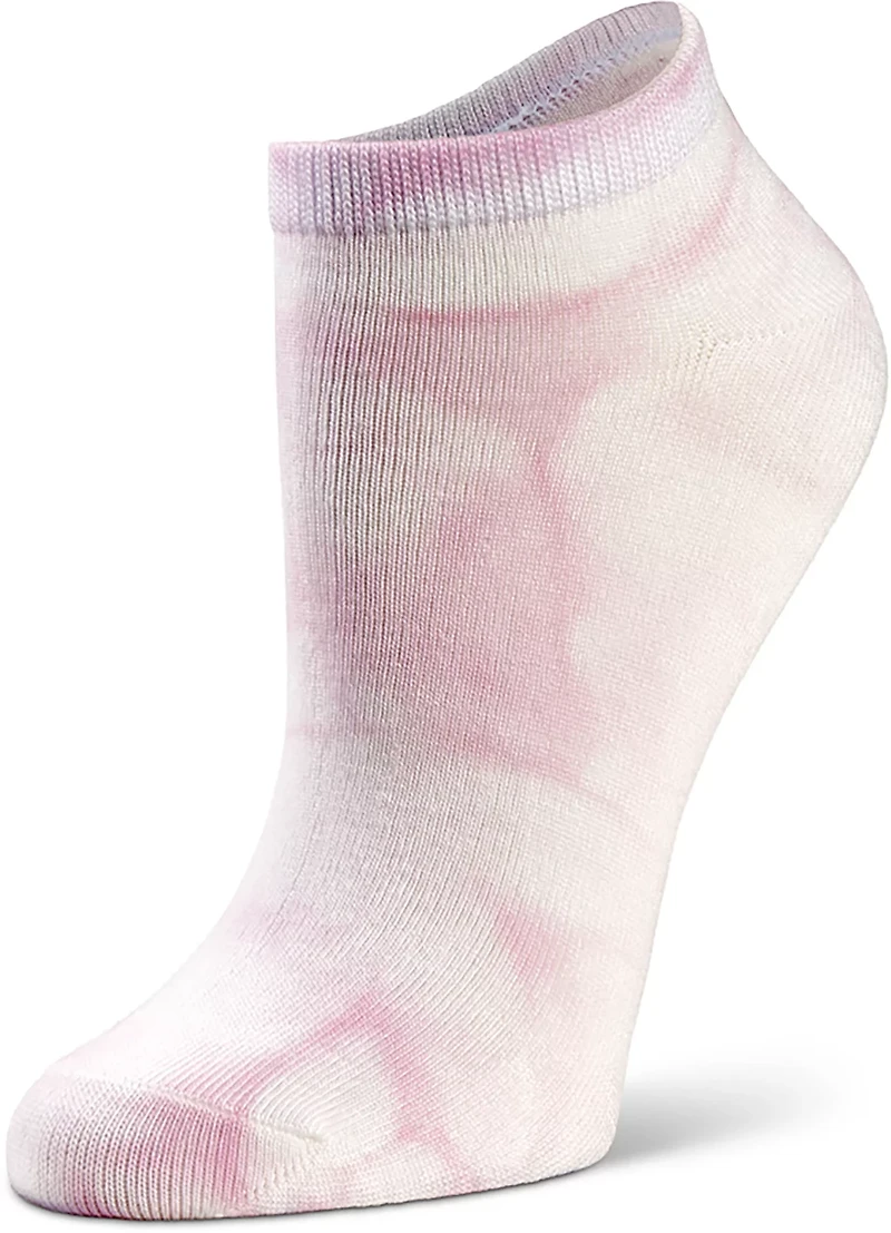 BCG Muted Tie-Dye No Show Socks 6-Pack