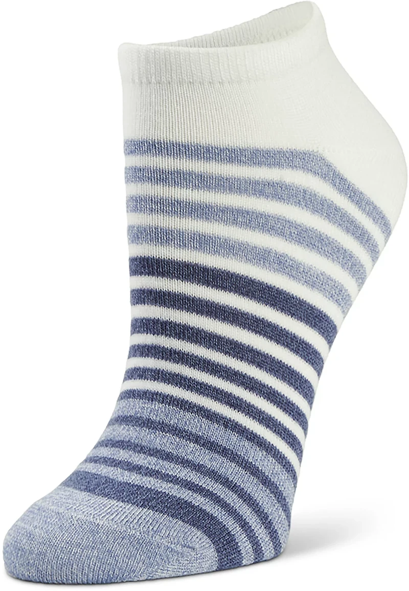 BCG Life of Stripes No Show Socks 6-Pack