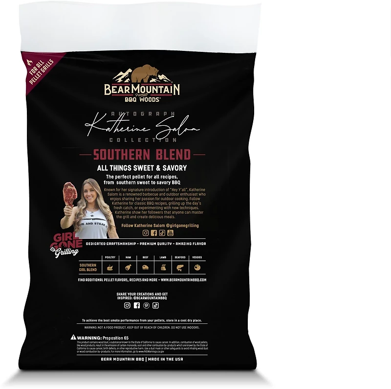 Bear Mountain BBQ Signature Southern Girl Blend 20 lb Wood Pellets