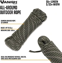 Vanish All-Around 50 ft Outdoor Rope
