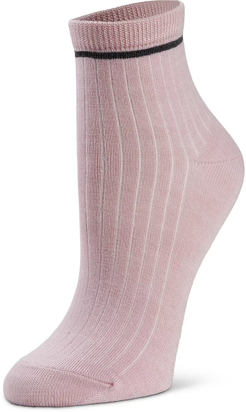 BCG Rib Stripe Quarter Socks 6-Pack