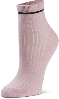 BCG Rib Stripe Quarter Socks 6-Pack