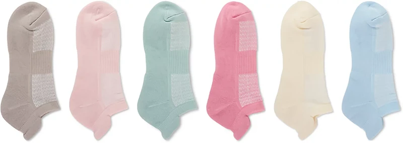 BCG Athleisure No Show Socks 6-Pack