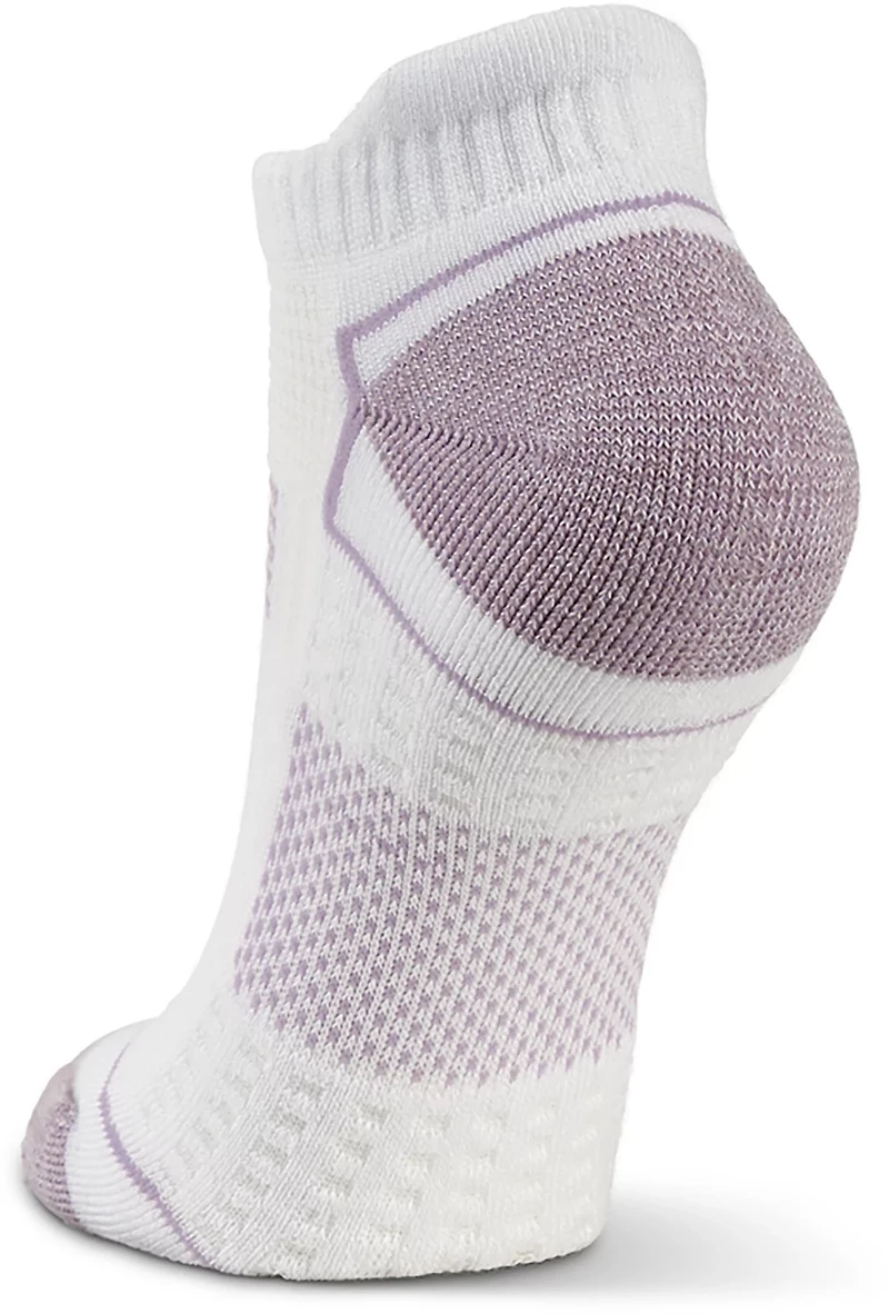 BCG Bamboo Grid Footbed No Show Socks 6-Pack