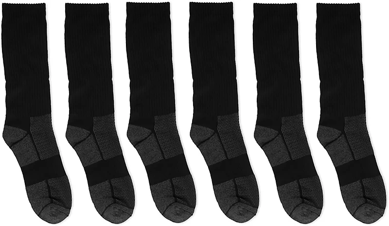 BCG Performance Bamboo Crew Socks 6-Pack