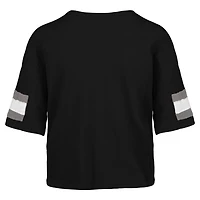 47 Women's Panthers Double Header Premium Scout Crop T-shirt