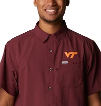 Columbia Sportswear Men's Virginia Tech Fish Flag Slack Tide Camp Button Down Shirt