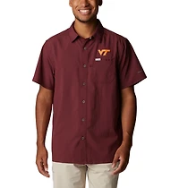 Columbia Sportswear Men's Virginia Tech Fish Flag Slack Tide Camp Button Down Shirt