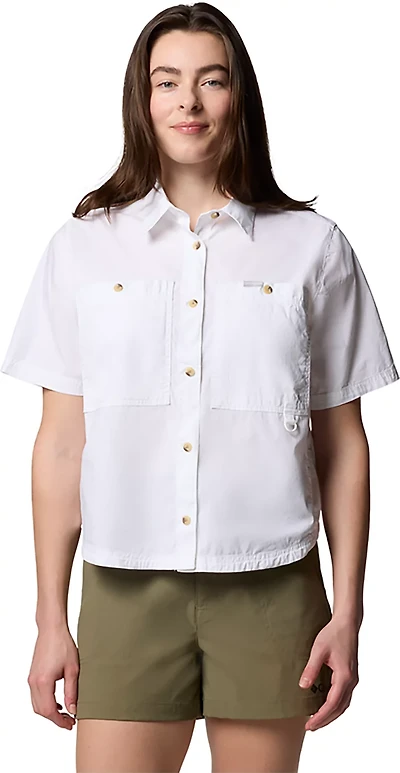 Columbia Sportswear Women's Brea Falls Woven Short Sleeve Collared Shirt