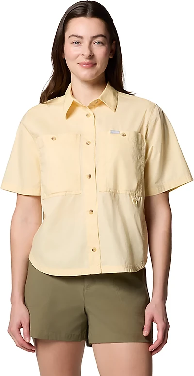 Columbia Sportswear Women's Brea Falls Woven Short Sleeve Collared Shirt