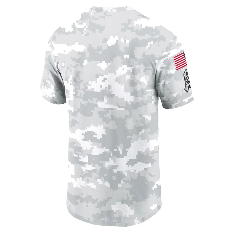 Nike Men's Kansas City Chiefs Salute To Service Edge Arch Short Sleeve T-shirt