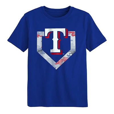 Outerstuff Boys' Rangers Tech Camo Base Short Sleeve T-shirt