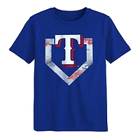 Outerstuff Boys' Rangers Tech Camo Base Short Sleeve T-shirt